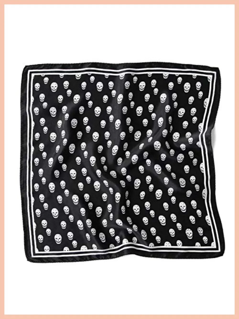 100% Mulberry Silk Square Neckerchief Scarf, Gift Packed